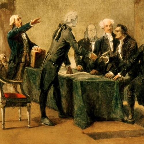 Signing of the Declaration of Independence & George Washington